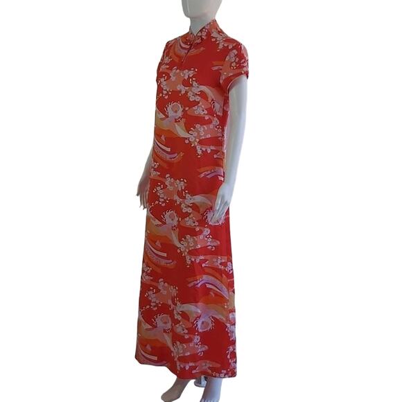Vintage Kimo's Polynesian Shop Floral Hawaiian Dress Size 10 - Picture 2 of 8